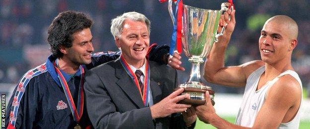 Jose Mourinho, Bobby Robson and Ronaldo