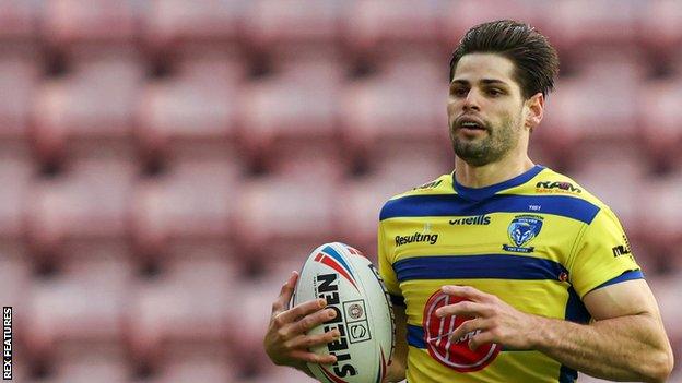 Jake Mamo scored a hat-trick of tries against Wigan Warriors in Warrington's win at the DW Stadium on Wednesday