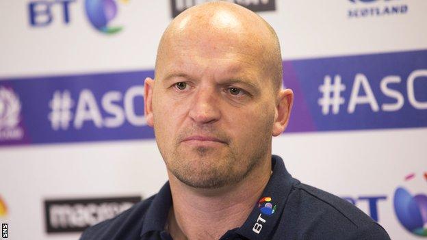 Scotland head coach Gregor Townsend