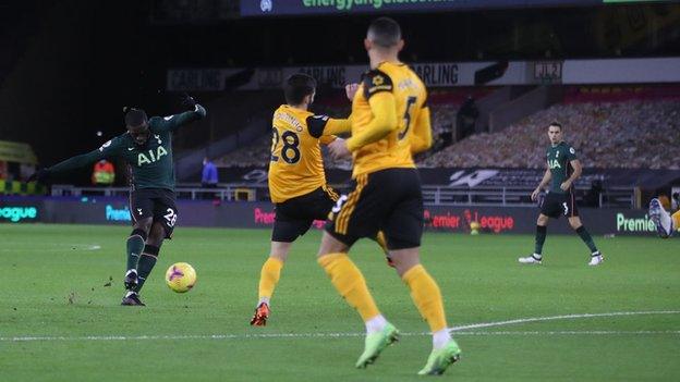 Tanguy Ndombele scores Tottenham's opener