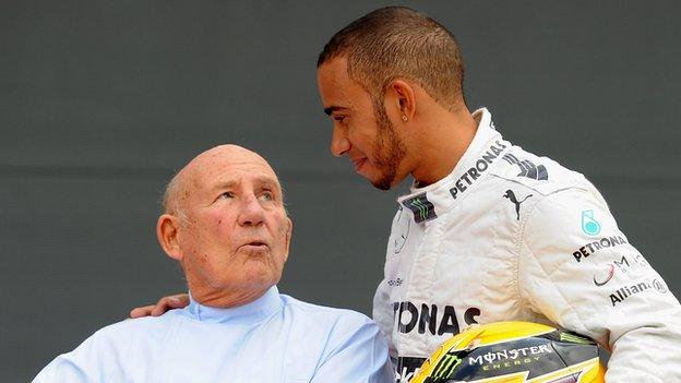 Sir Stirling Moss, Lewis Hamilton