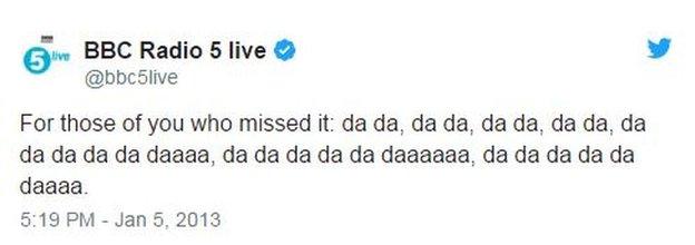 BBC Radio 5 live apology over Sports Report theme tune in 2013
