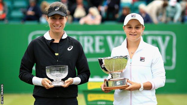 Johanna Konta and Ashleigh Barty.