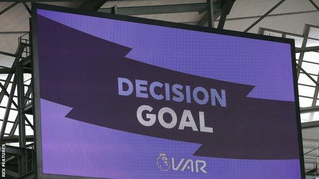 VAR awards goal on big screen