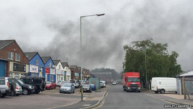 Norwich industrial unit incident