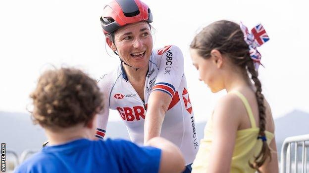 Sarah Storey and her children