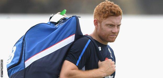 Jonny Bairstow looks on