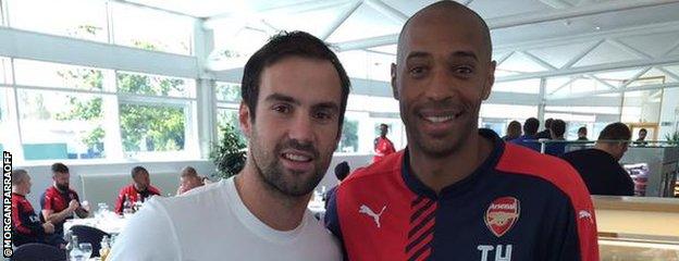 Morgan Parra and Thierry Henry