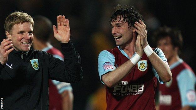 Chris Eagles enjoyed the most successful spell of his much-travelled career at Burnley before being left go by Eddie Howe in the summer of 2011