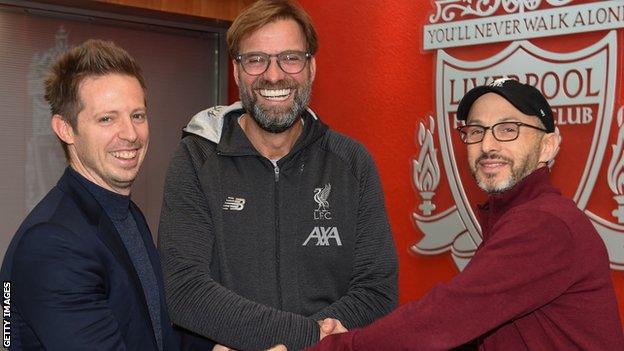 Michael Edwards, Jurgen Klopp and FSG President Mike Gordon