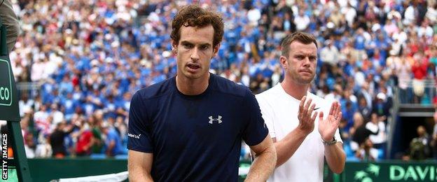 Andy Murray and Leon Smith