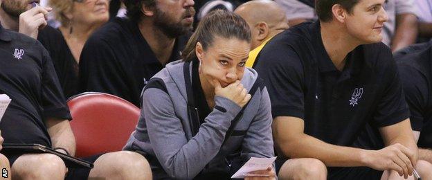 San Antonio Spurs assistant head coach Becky Hammon