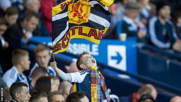 Scotland fan at Hampden