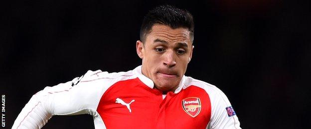 Arsenal forward Alexis Sanchez