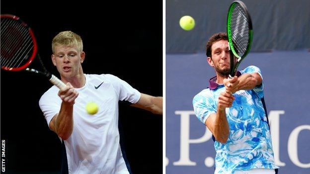 Kyle Edmund (left) and James Ward