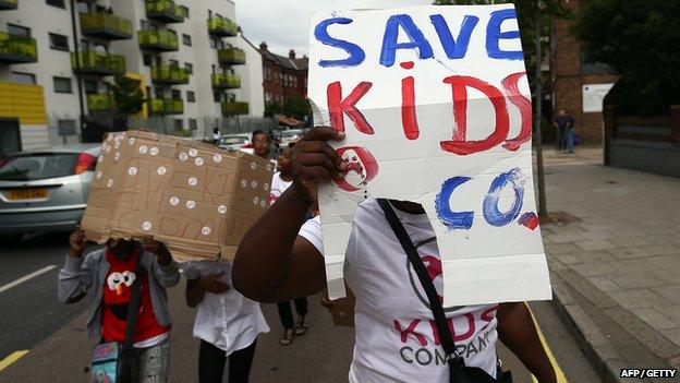 Kids Company protest