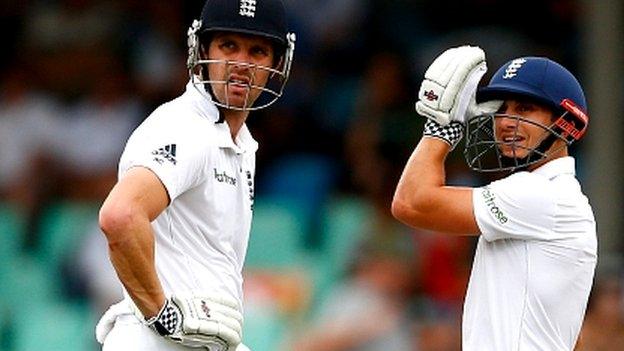 James Taylor (right) with Nick Compton