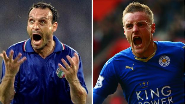 Toto Schillaci and Jamie Vardy