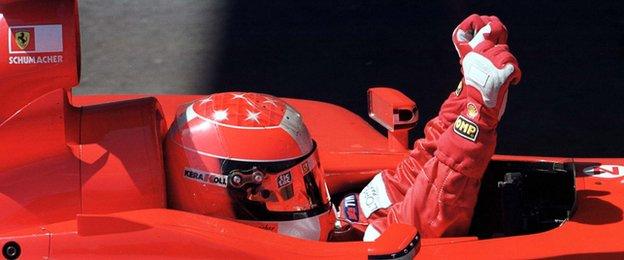 Schumacher celebrates 50th win