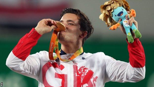 Gordon Reid celebrates his gold medal success in Rio