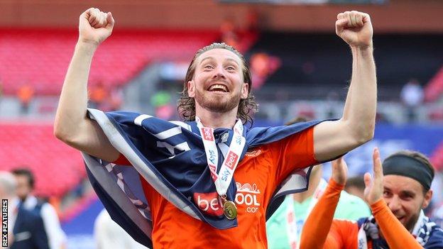 James Husband played all 90 minutes of Blackpool's League One play-off final victory over Lincoln City at Wembley last month