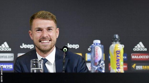 Aaron Ramsey at his first news conference