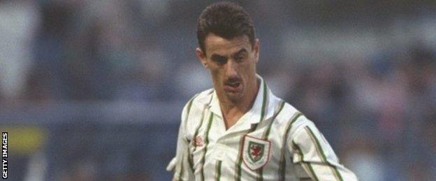 Ian Rush in action for Wales