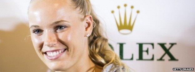 Caroline Wozniacki has a partnership with Rolex