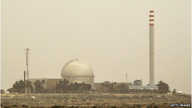 The Dimona nuclear installation in the Negev desert