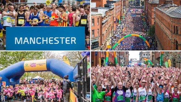 Images from the Great Manchester Run past events