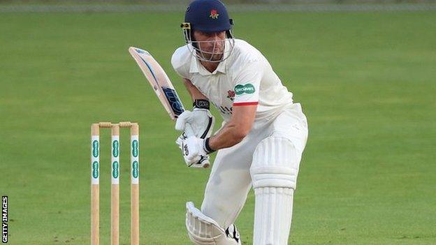 Lancs captain Dane Vilas reached three figures for the third time this season