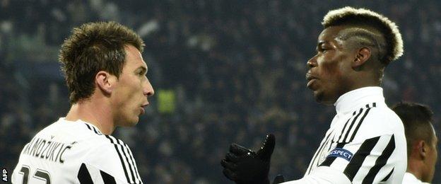 Paul Pogba and Mario Mandzukic