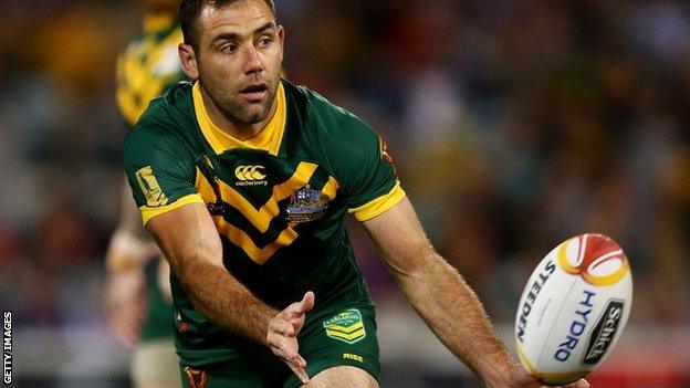 Cameron Smith in action for Australia