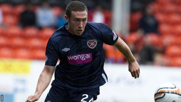 Craig Thomson in action for Hearts