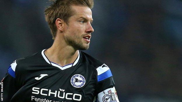 Julian Borner in action for Arminia Bielefeld