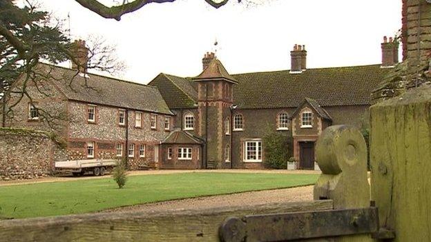 Anmer Hall on the Queen's Sandringham Estate