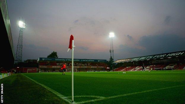 Brentford FC's current home ground Griffin Park