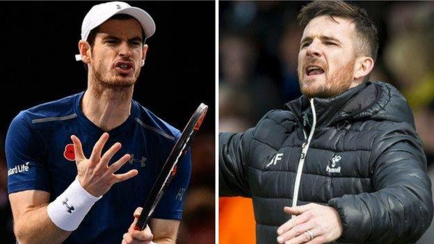 Andy Murray and Barry Ferguson