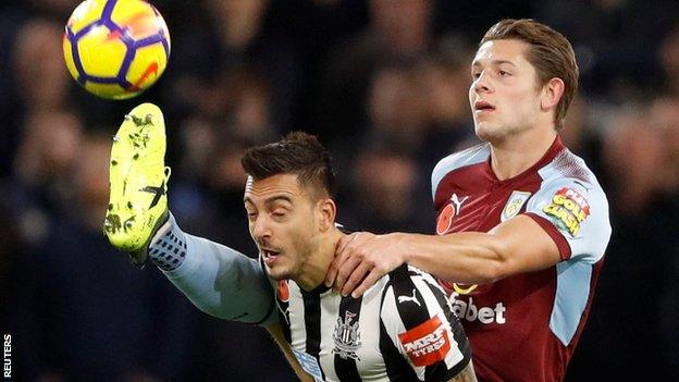 James Tarkowski in action for Burnley