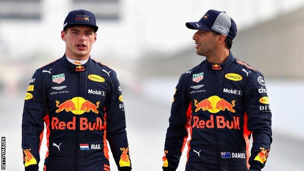 Max Verstappen and Daniel Ricciardo