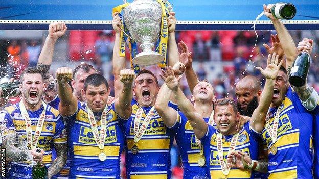 Leeds Rhinos win the Challenge Cup in 2014