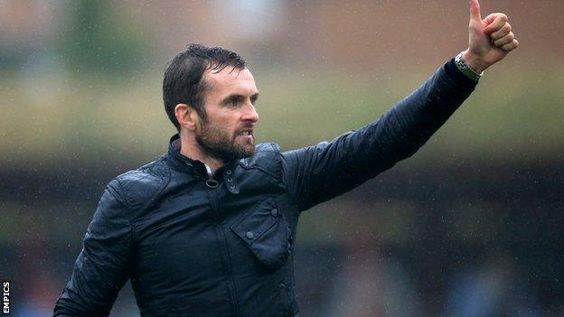 Luton Town manager Nathan Jones