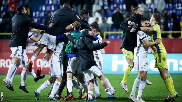 Northern Ireland beat Bosnia-Herzegovina in a dramatic penalty shootout in the play-off semi-final