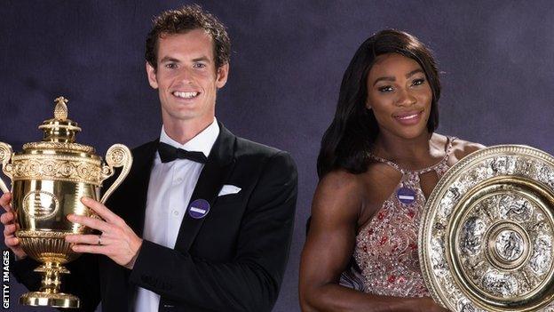 Andy Murray and Serena Williams