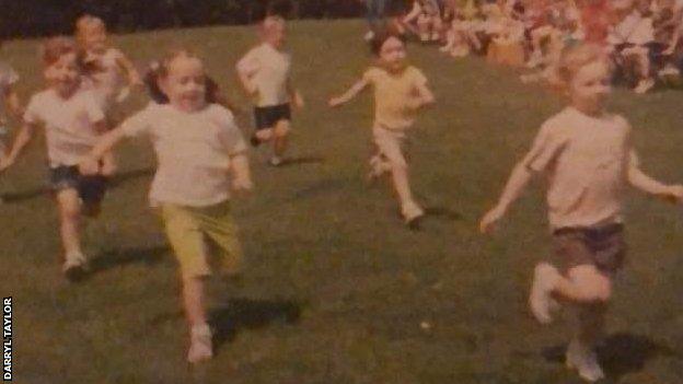 Taylor-Brown winning a race aged eight