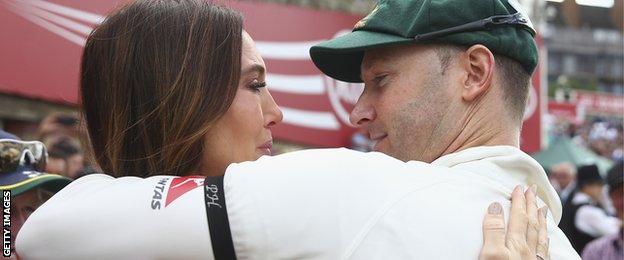 Michael Clarke with wife Kyly