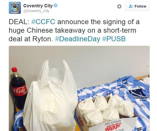 Coventry City photo of a Chinese takeaway