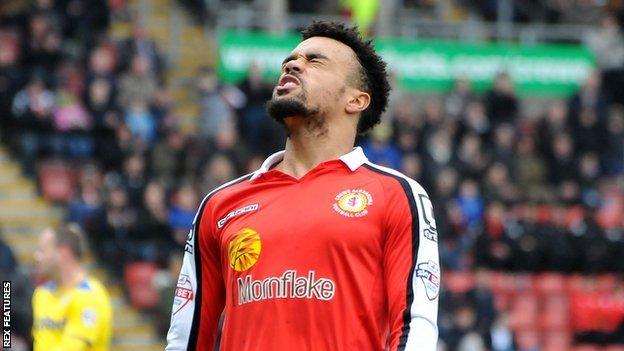 Crewe player Nicky Ajose