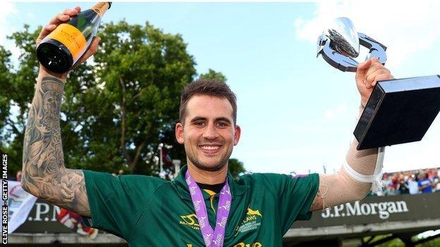 Alex Hales was part of the Notts side that won both the One-Day Cup and the T20 Blast in 2017