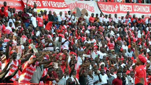 Fans of Tanzanian side Simba